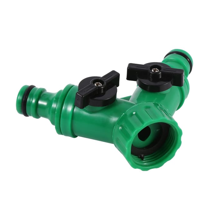 1 Stuks 3-Weg Adapter Y-Connector Adapter Schakelaar Tuinbewatering Druppelirrigatie Slang Pijp 3/4 black