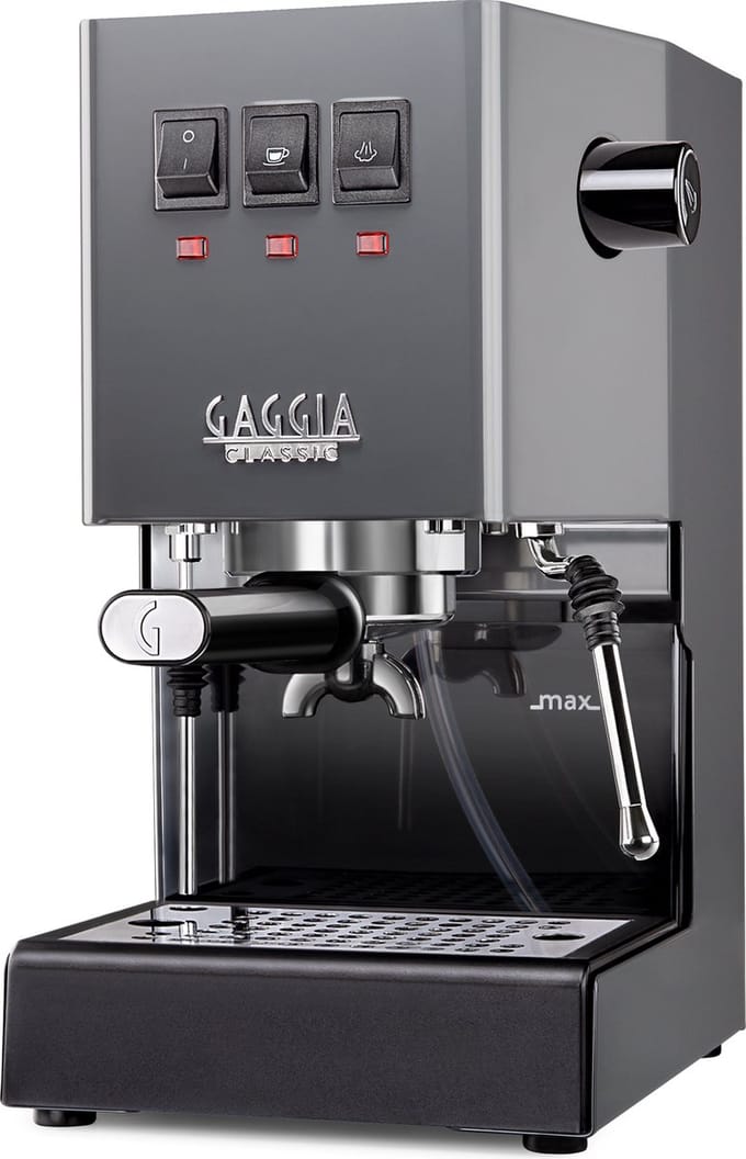 Gaggia Classic E24 - Pistonmachine - 15 bar - Industrial Grey