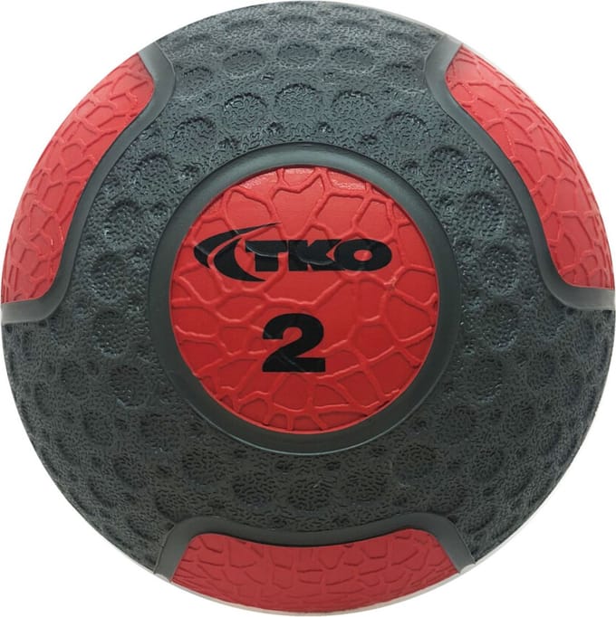 Medicijnbal - 2KG - grijs/rood | TKO Europe
