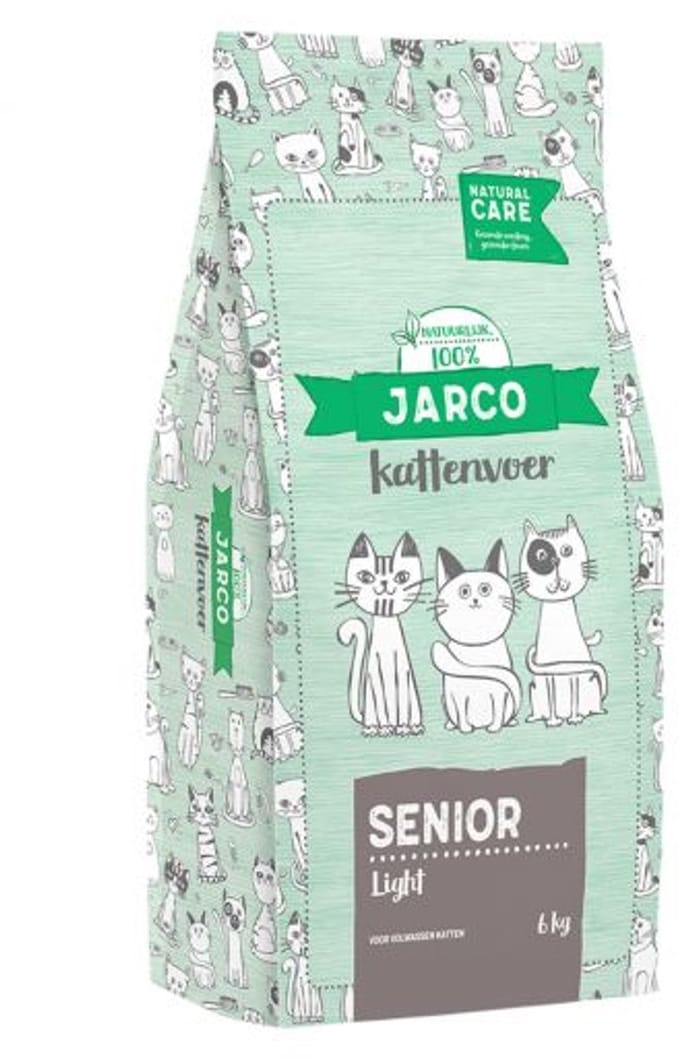Jarco Natural Cat Senior Light - Kattenvoer - Gevogelte Lam 6 kg Care