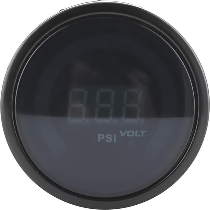 Manomètre de Pression de Turbo 52mm 2in -15-45PSI Affichage LED Numérique pour Véhicules Essence 12V black
