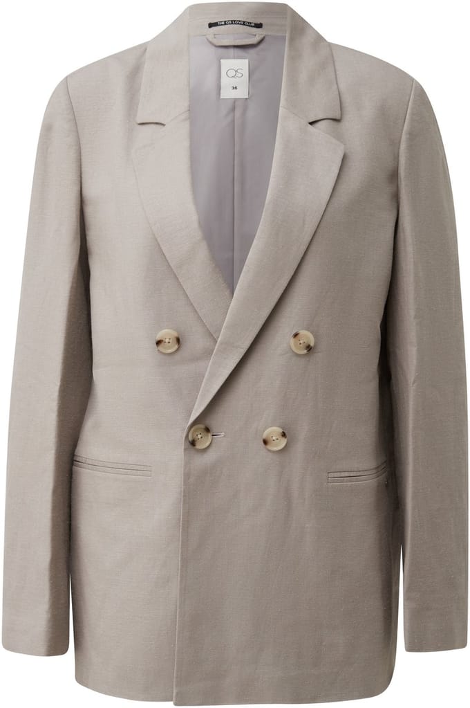 Vrouwen linnenmix blazer QS