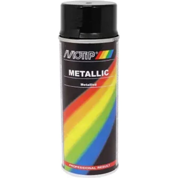 Motip Metallic Lak Zwart - 400 ml