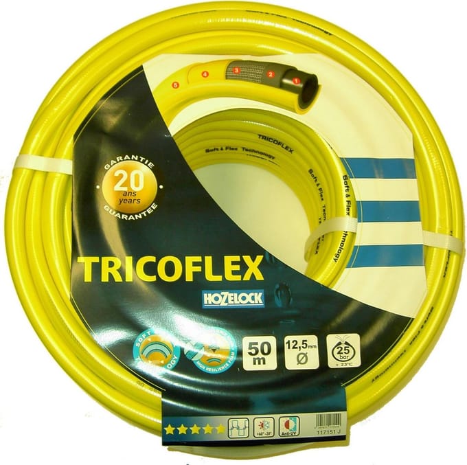Water Slang - Tuinslang PVC - Tuin Sproeien - 5-Laags Constructie - 50 m - Geel