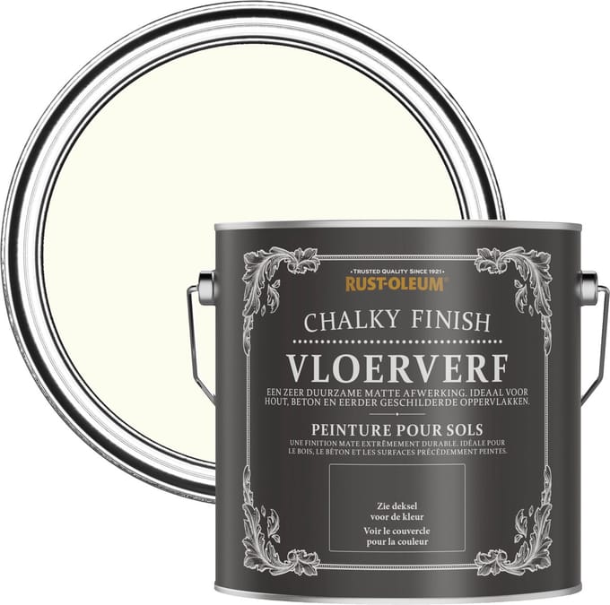 Rust-Oleum Gebroken wit Vloerverf - Antiek Wit 2,5L