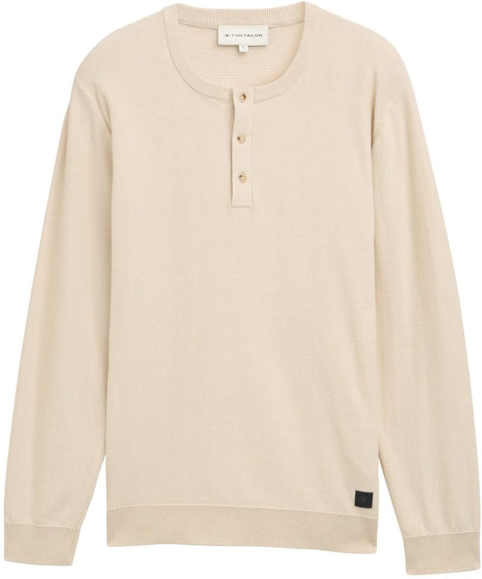 Tom Tailor Gebreide Henley-trui