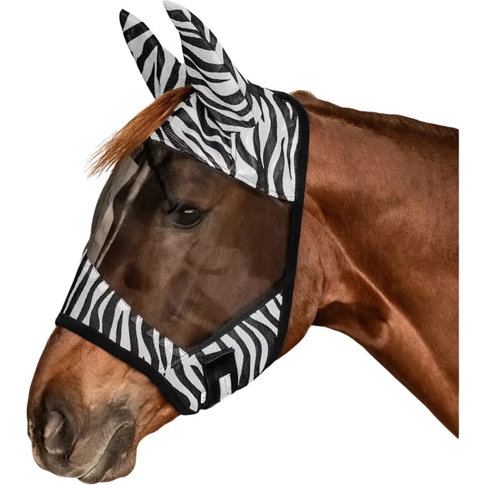 Anti-vliegenmasker voor paarden Waldhausen Zebra
