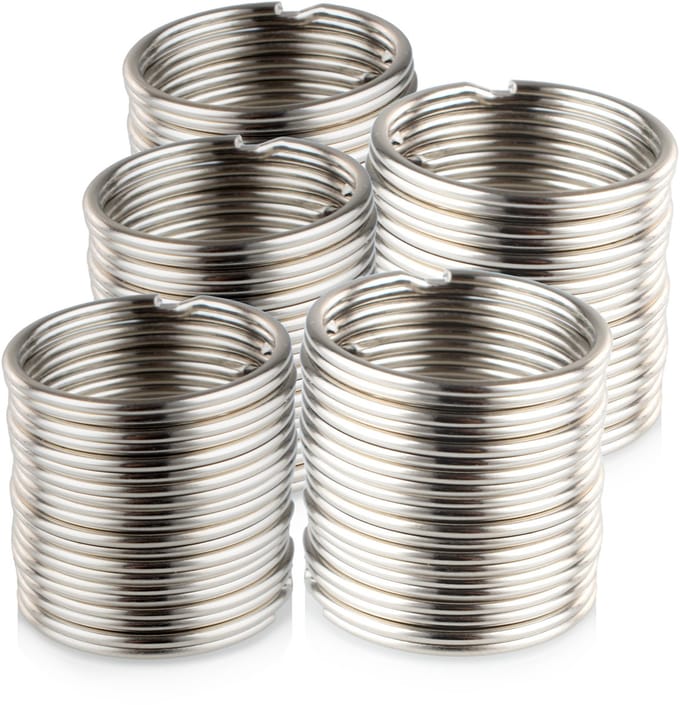 Sleutelringen – 30 mm – Ringen – Sleutelhanger Ringen – 50 Stuks – Zilver