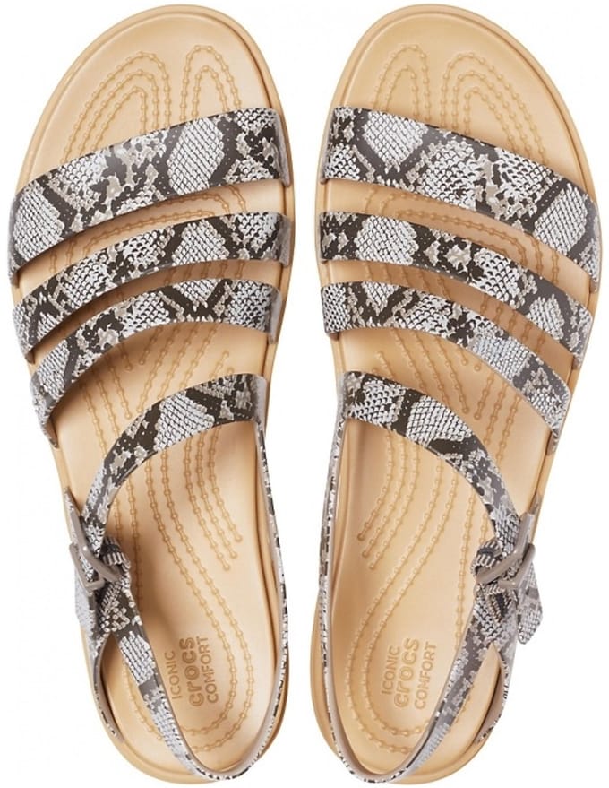 Crocs Tulum Sandalen Mushroom/Stucco 34/35 US 5