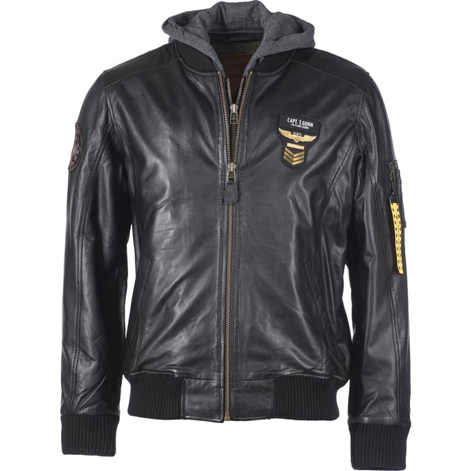Top Gun leren jas TGJ1004