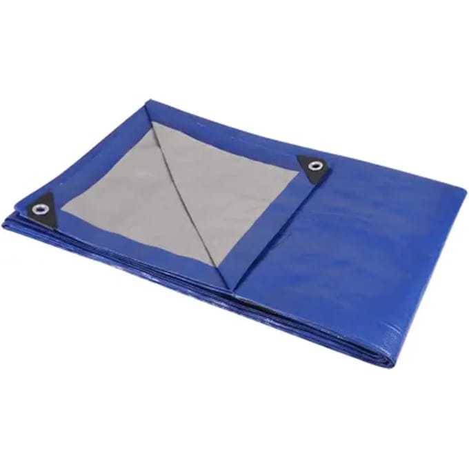 Sencys Afdekzeil Polyethyleen Blauw/zilver 3x4m