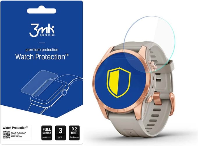 3mk Garmin Fenix ??7S Pro Solar - Watch Protection v. FlexibleGlass Lite