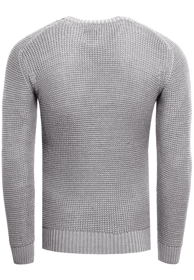 Chunky Slim Fit Trui met Ronde Hals