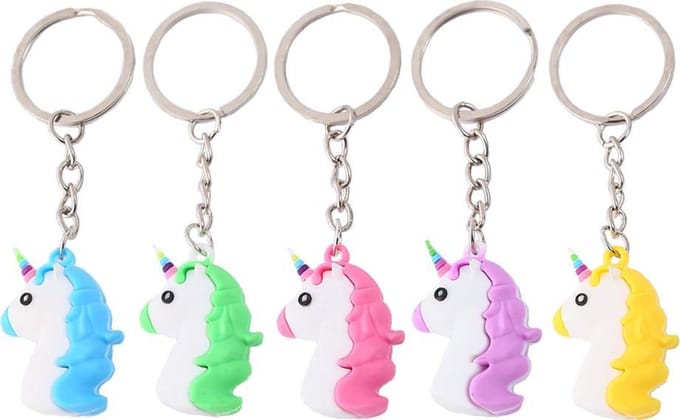 Unicorn Sleutelhangers - 5 kleuren
