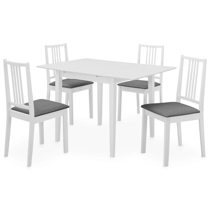 vidaXL - 5-delige - Eethoek - MDF - wit