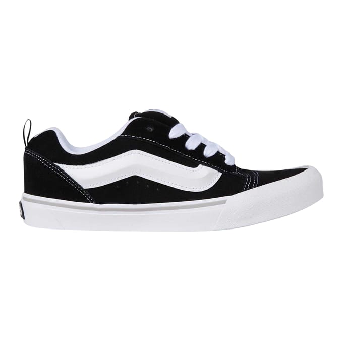 Vans Kinderen Knu Skool Leren Sneakers (Zwart/Wit)