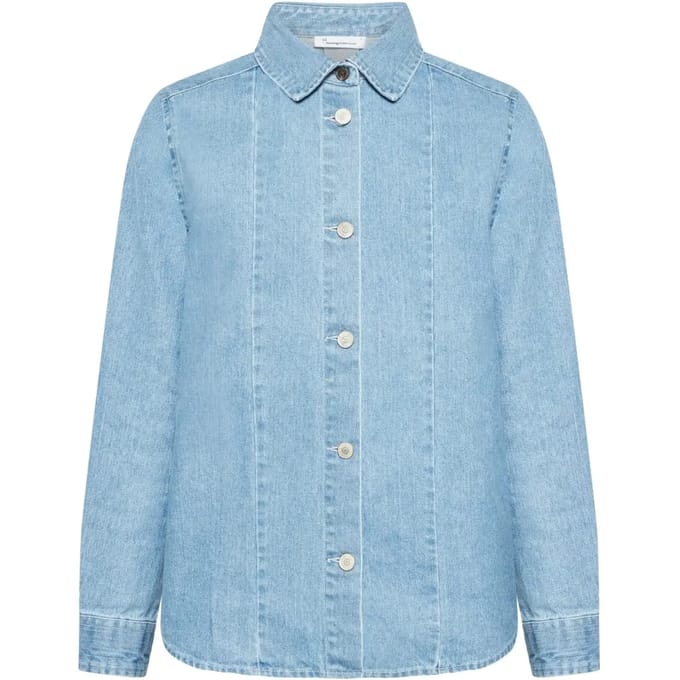 Dames denim shirt met lange mouwen KnowledgeCotton Apparel GOTS/Vegan