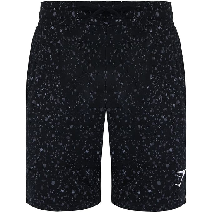 Gymshark Micro Print Heren Zwarte Shorts