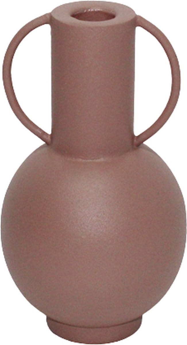 Kandelaar - Branded by - kandelaar Astrea roze - 18 cm hoog