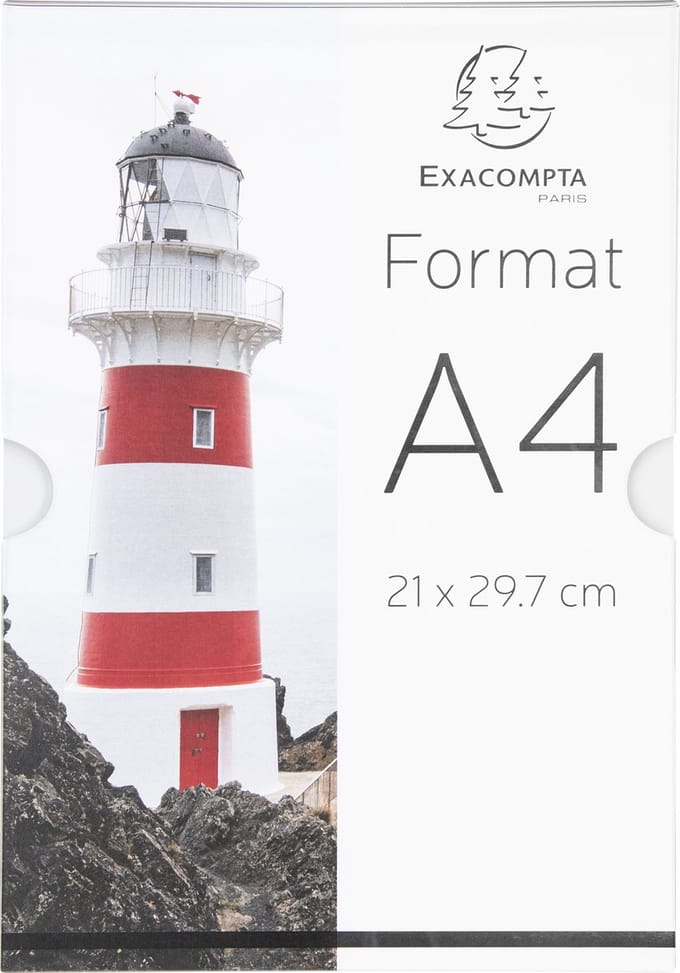 Exacompta 10x Wandpocket A4 verticaal - Transparant - 84858HD