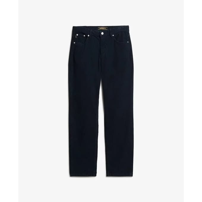 Rechthoekige corduroy broek voor dames Superdry