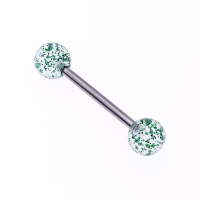 Tong Piercing - Glitter Groen