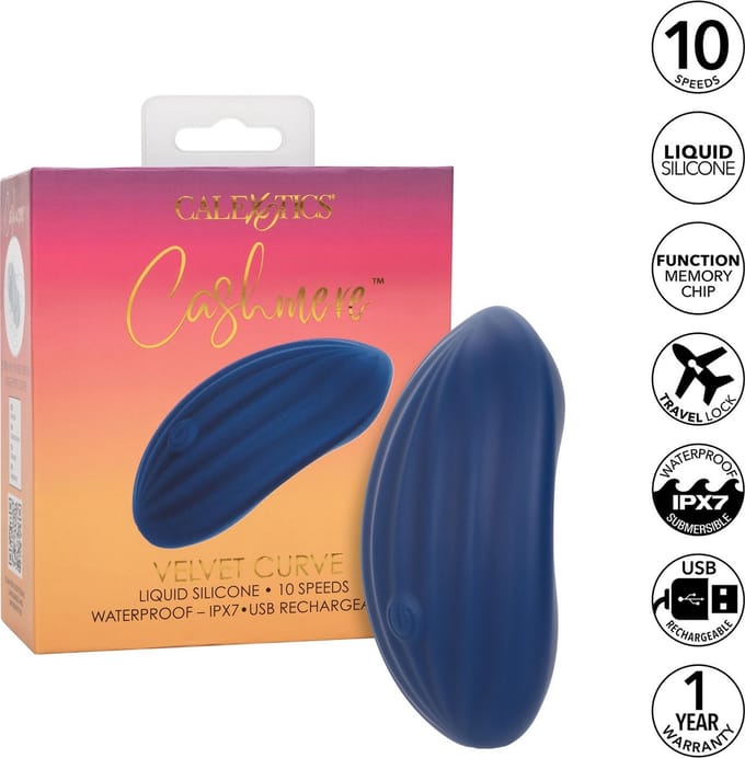 CalExotics Cashmere Velvet Curve Vibrator