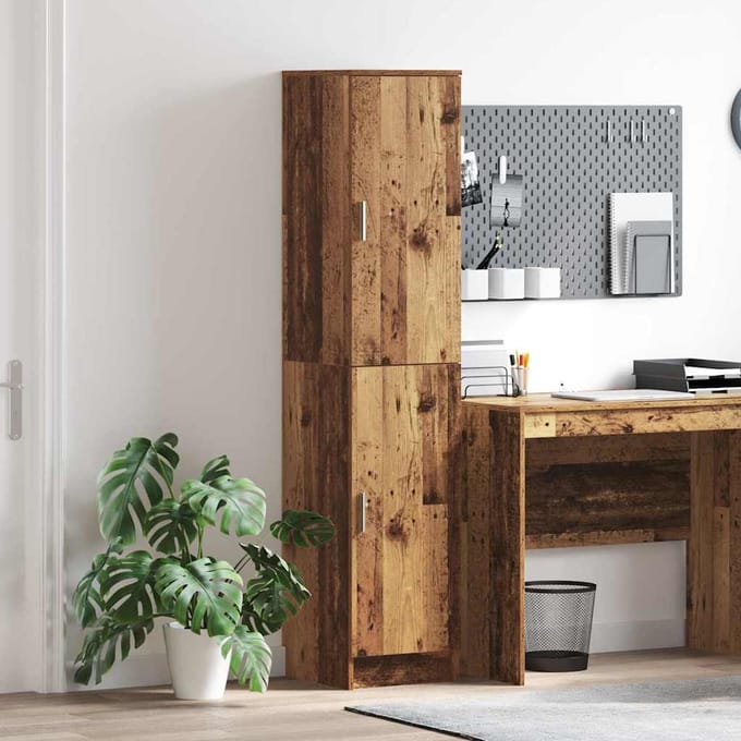 vidaXL - Highboard - Oudhout - 35 - x - 39 - x - 168 - cm