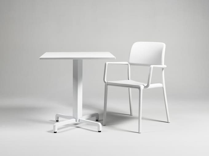 Nardi Riva Armleunstoel - bianco