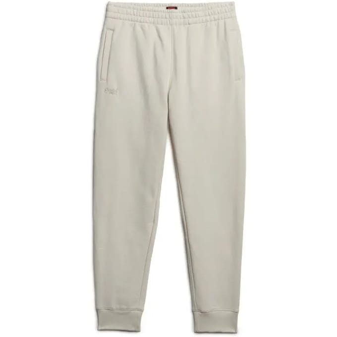 Superdry Essential Logo Half Brushed Joggingbroek Crème Grootte: L