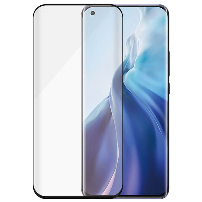 PanzerGlass Screenprotector geschikt voor Xiaomi Mi 11 Glazen | PanzerGlass Edge to Edge Screenprotector - Case Friendly - Zwart