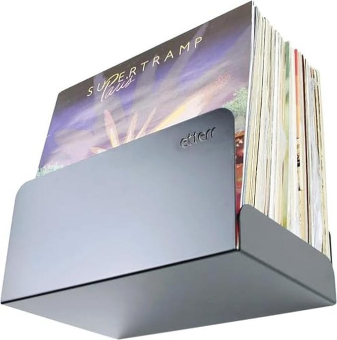 Stijlvolle Wandhouder voor Vinylplaten - 2 x Zwart