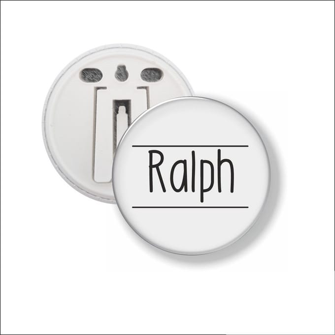 Button Met Clip 58 MM - Ralph