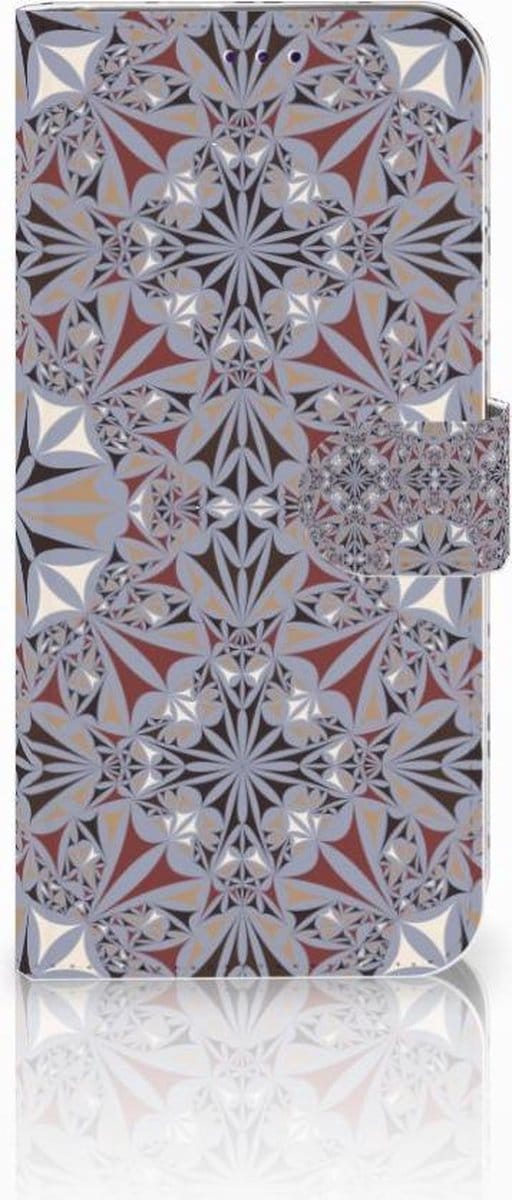 Samsung Galaxy A50 Bookcase Flower Tiles