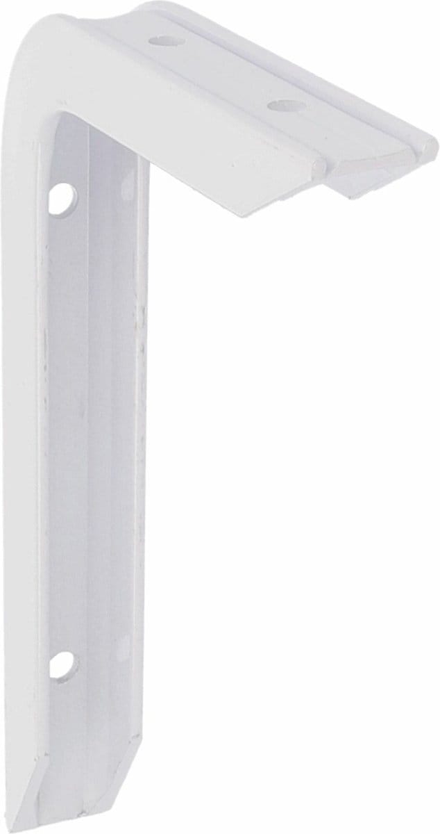 AMIG Plankdrager/planksteun van aluminium - gelakt wit - H200 x B150 mm - heavy support - boekenplank steunen