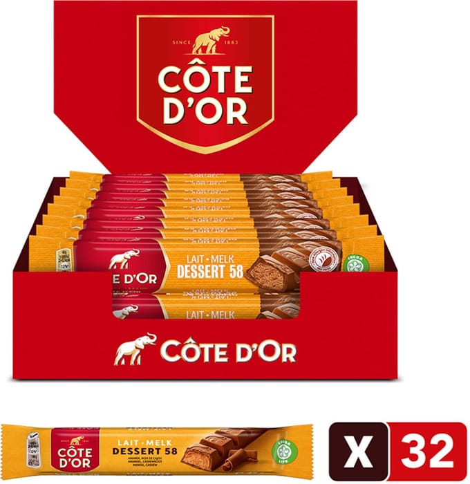 Côte d'Or Chocolade Reep Dessert 58 - 32 stuks
