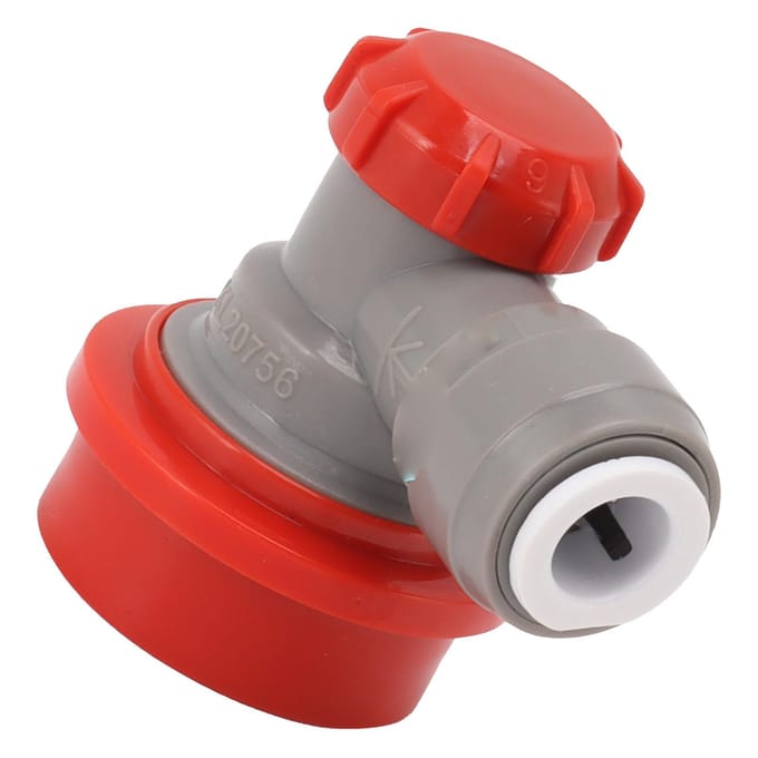 5/16 Inch Dubbel Dichte Push-in Snelkoppeling Adapter Push-in Fitting Kogelvergrendeling Snelontkoppeling gray