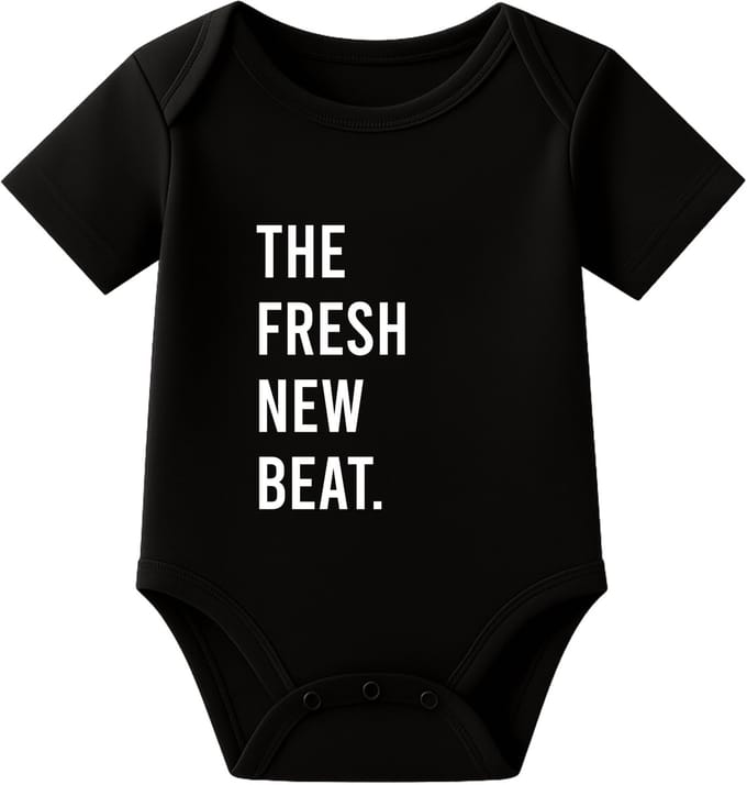 Romper A fresh new beat - zwart - korte mouw