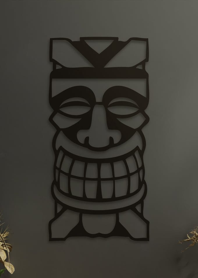 Wanddecoratie | Tiki masker - L (30x60cm)