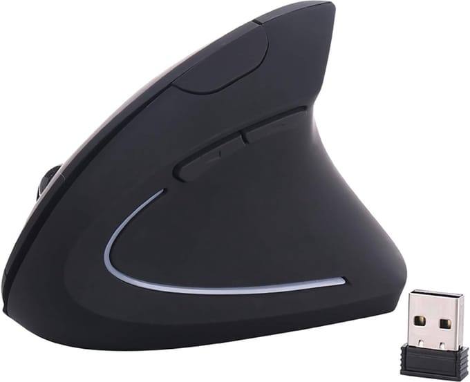 HEZIVO® Verticale Muis - Ergonomische Computermuis - Rechtshandig - Draadloos