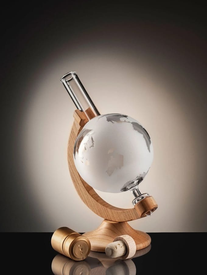 Heritage Glasses - Mini Novelty navulbare 200ml Globe Whiskey - karaf - Perfecte Cadeau voor de whiskyliefhebber!