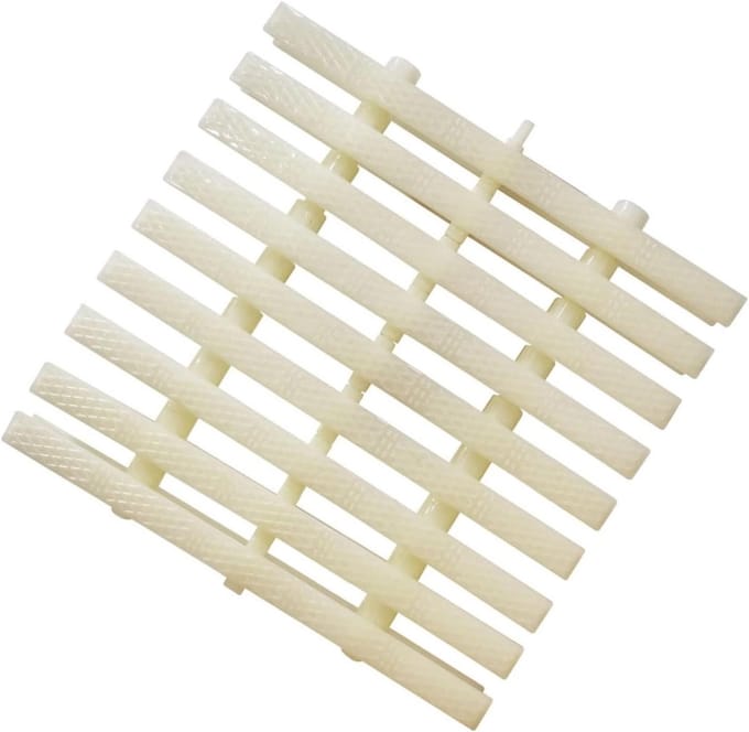 Overlooprooster 6 stuks - Afvoerrooster Goot - Water Afvoeren - Antislip Patroon - 30 x 100 cm - Grijs