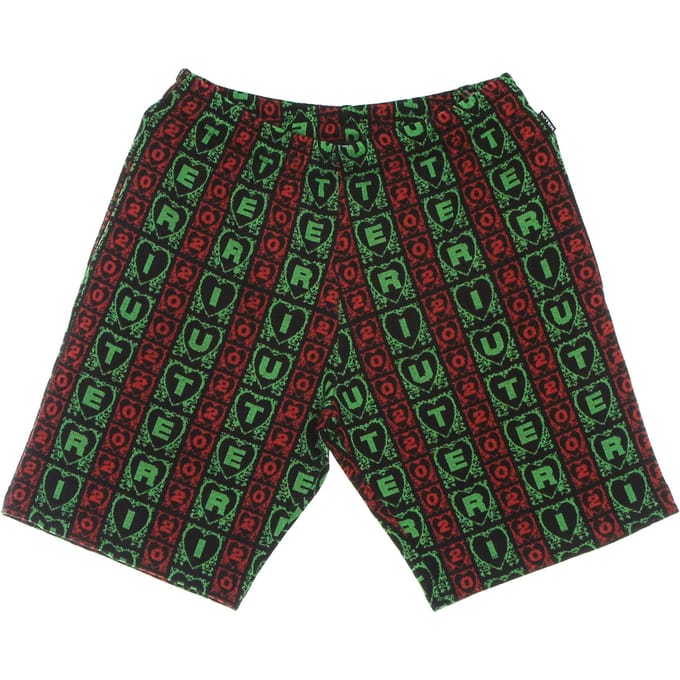Mooie jacquard korte heren trainingsbroek multi