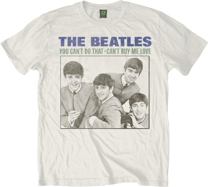 The Beatles - You Can't Do That Heren T-shirt - S - Wit