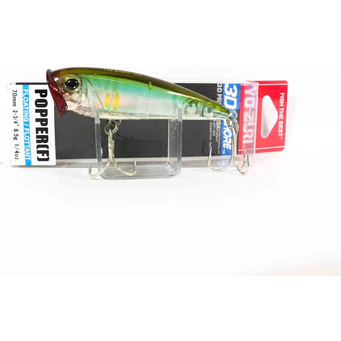 Yo Zuri Duel 3D Inshore Popper 70 drijvend kunstaas R1210-HHAY (7241)