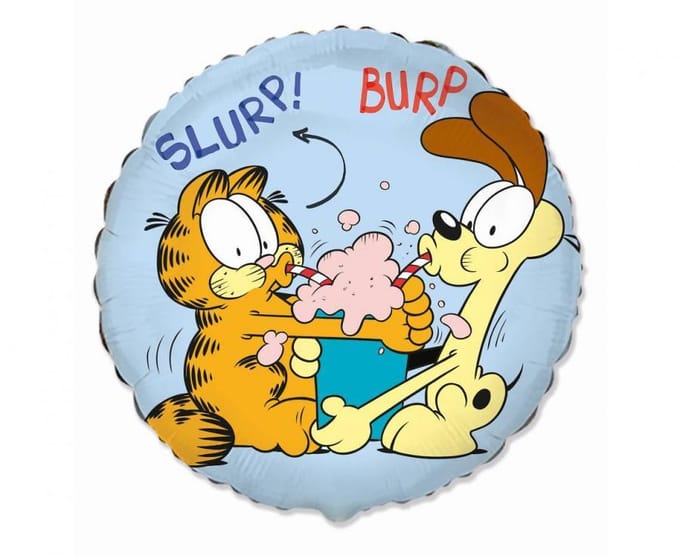 Ronde Folieballon Kat Garfield, 46 Cm, 18