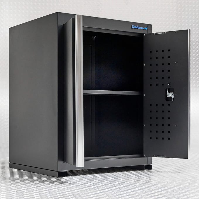 Datona® Werkplaatskast PRO met 2 deuren - Zwart