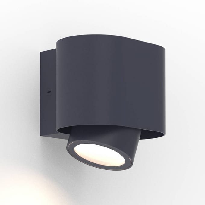 Lutec Buitenwandlamp Cypres - Antraciet - Gu10