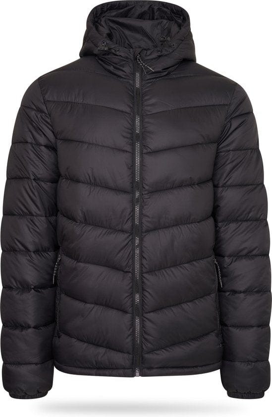 Pierre Cardin - Heren Jas winter Padded Jacket - Zwart - Maat M