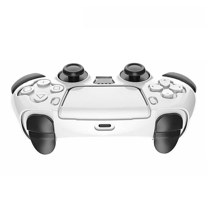 1Pc Siliconen Rubber Zachte Huid Case Cover Wit & Zwart Shell Voor PS5 Controller white
